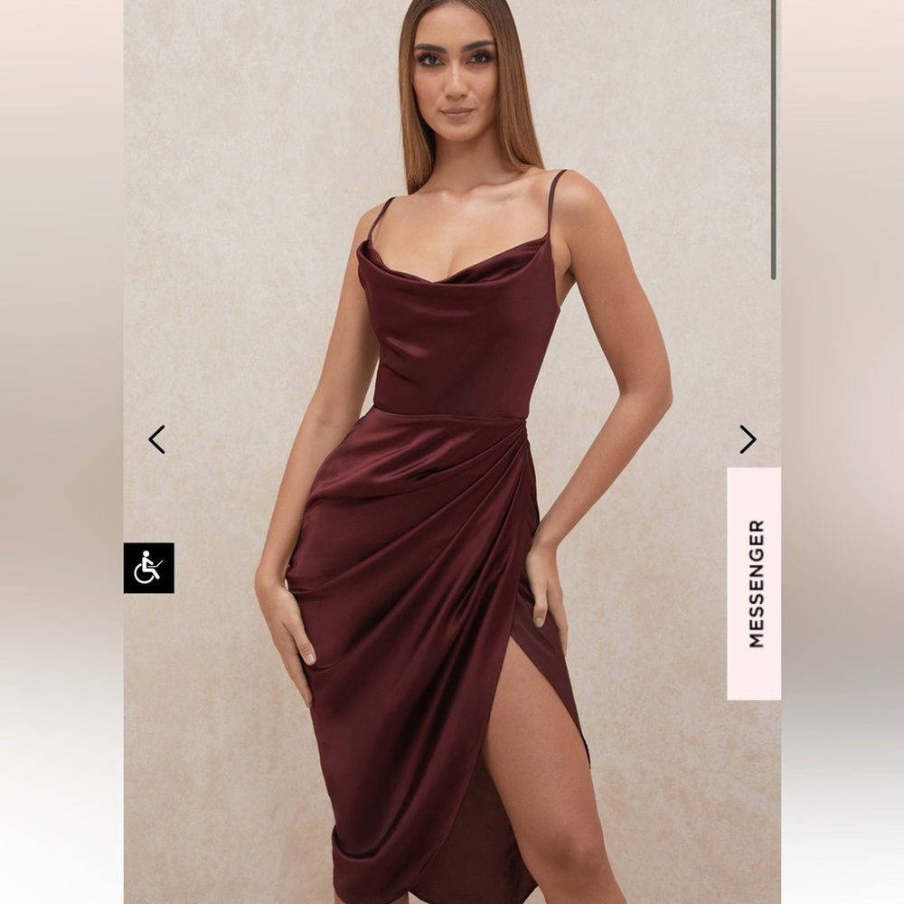 House of CB Balcony Corset Dress - Size M - Raisin - NWT